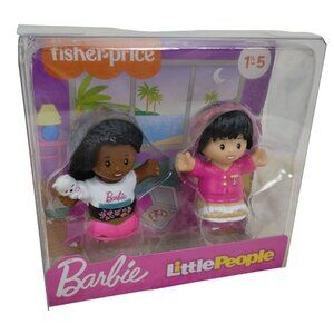 Fisher-Price Barbie Little People Sleepover 2 Pack Collectible Figures Ages 1-5